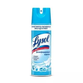 Аэрозоль дезинфицирующий Свежесть хлопка Lysol 400мл
