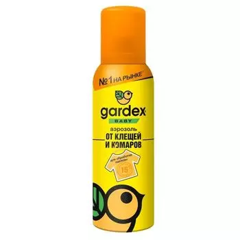 Аэрозоль от клещей и комаров на одежду Baby Gardex/Гардекс 100мл