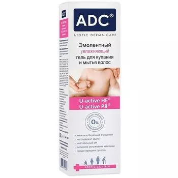 Гель эмолентный для купания и мытья волос увлажняющий Atopic Control ADC/АДЦ 200мл