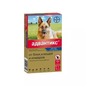 Адвантикс 400 капли на холку для собак 25-40кг 4,0млх1шт