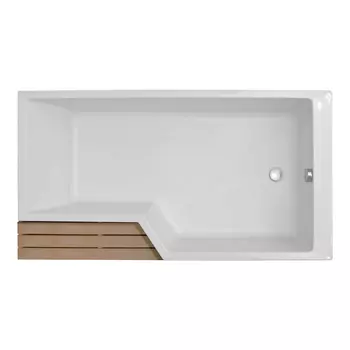 Акриловая ванна Jacob Delafon Bain Douche Neo 170х90 правая на ножках