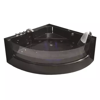Акриловая ванна WeltWasser HB Constance 150x150 черная с гидромассажем
