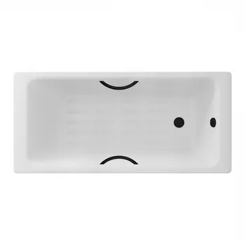 Чугунная ванна Delice Parallel 160х70 DLR220504RB-AS с ручками