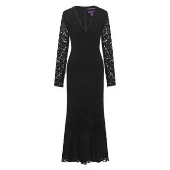 Платье из хлопка и вискозы Ralph Lauren
