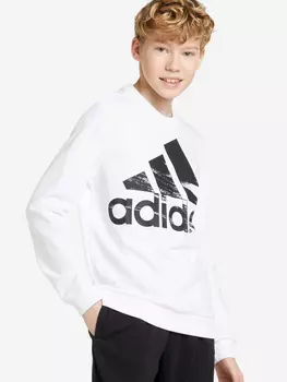 Свитшот для мальчиков adidas Logo, Белый, размер 176