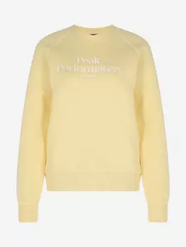Свитшот женский Peak Performance Original, Желтый