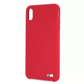 Чехол BMW M-Collection Liquid силикон, цвет красный, для iPhone XS Max