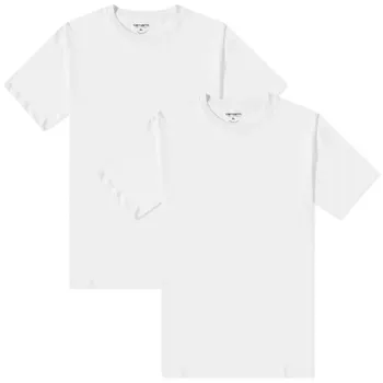 Футболка Carhartt WIP Standard Crew — комплект из 2 шт., белый/белый