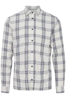 Клетчатая рубашка Casual Friday Regular fit Button Up Shirt Anton, цвет ecru/grey