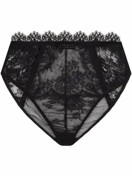 Dolce & Gabbana кружевные трусы-брифы с завышенной талией, черный