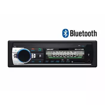 Автомагнитола SWAT MEX-1017UBB, 1 DIN, SD/USB/AUX/Bluetooth, 4х50Вт, синяя подсветка