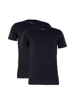 Футболка LEVI'S SLIM 2PK CREWNECK, черный