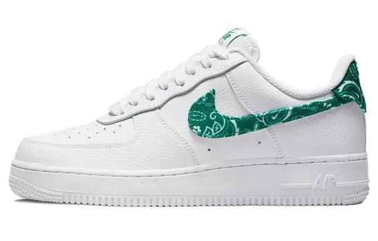 Кроссовки Nike Air Force 1 Low '07 Essential White Green Paisley (женские)