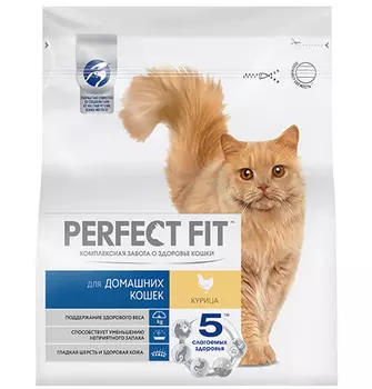 Perfect Fit In-home / Сухой корм Перфект Фит для домашних кошек Курица