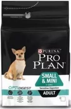 PRO PLAN OPTI DIGEST / Сухой корм ПРО ПЛАН для взрослых собак мелких пород при чувствительном пищеварении с ягненком