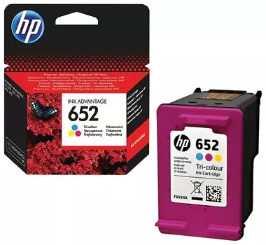 Картридж струйный HP (F6v24ae) Deskjet 2135/3635/3835/4535/4675/1115, №652, цветной, оригинальный ресурс 200 стр.