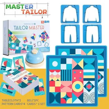 Tailor Master, детская развивающая игрушка для тренировки мышления и концентрации, графическая, настольная игра на соответствие цветов Double Battle E Primary Level