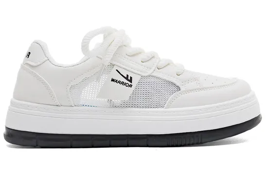 Кроссовки WARRIOR Skateboard Shoes Women's Low-Top Beige Black