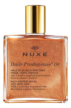 Золотое масло для лица, тела и волос Huile Продижьез Or Multi-Purpose Dry Oil: Масло 50мл