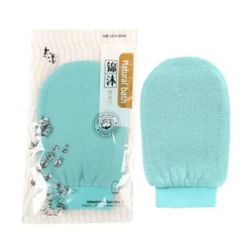 1Pc Shower Spa Exfoliator Two-sided Bath Glove 5colors Body Cleaning Scrub Mitt Rub Dead Skin Removal Bathroom Products фиолетовый
