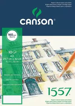Папка для графики Canson "1557" 29,7х42 см 10 л 160 г, мелкое зерно