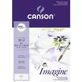 Папка для графики Canson "Imagine" 29,7х42 см 10 л 200 г, мелкое зерно
