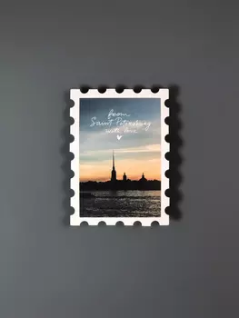 Открытка "From Saint Petersburg" 93х67 мм