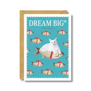 Открытка "Dream big" А6