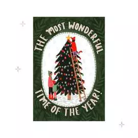 Открытка "The most wonderful time of the year"