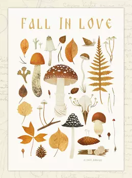Открытка Дворникова А. "Fall in Love" светлая
