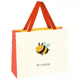 Пакет подарочный MESHU "Bee for you" 23*18*10 см