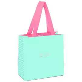 Пакет подарочный MESHU "Bright turquoise" 20*20*10 см