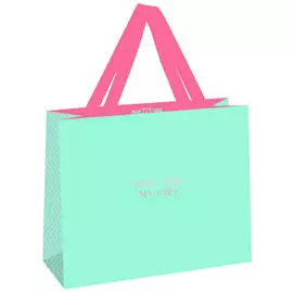 Пакет подарочный MESHU "Bright turquoise" 32*26*12 см