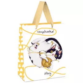 Пакет подарочный MESHU "Complicated story" 18*23*10 см