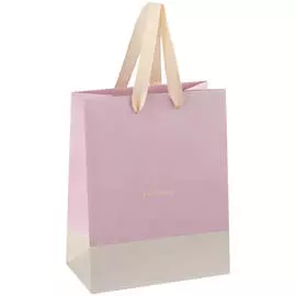 Пакет подарочный MESHU "Duotone. Pink-beige" 18*23*10 см, отд. фольгой, матовая ламинация