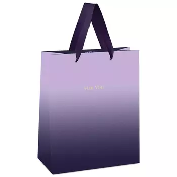 Пакет подарочный MESHU "Duotone. Purple gradient" 11*14*6,5 см
