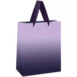Пакет подарочный MESHU "Duotone. Purple gradient" 26*32*12 см