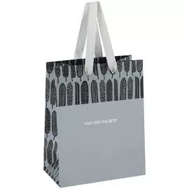 Пакет подарочный MESHU "Grey mood" 18*23*10 см