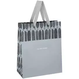 Пакет подарочный MESHU "Grey mood" 26*32*12 см