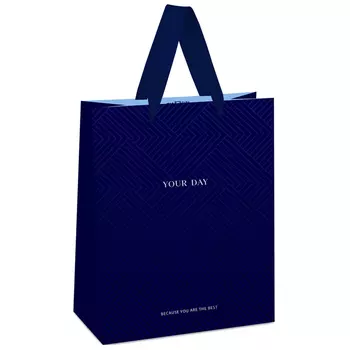 Пакет подарочный MESHU "Indigo Hills" 11*14*6,5 см