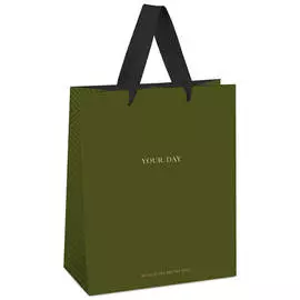 Пакет подарочный MESHU "Olive tone" 18*23*10 см