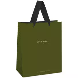 Пакет подарочный MESHU "Olive tone" 26*32*12 см