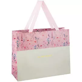 Пакет подарочный MESHU "Pastel pink" 32*26*12 см
