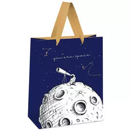 Пакет подарочный MESHU "Space" 11*14*6,5 см