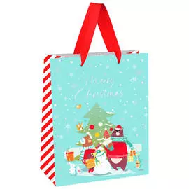 Пакет подарочный MESHU "Winter fun" 18*23*10 см