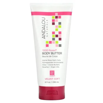 Andalou Naturals, Масло для тела, Velvet Soft, 1000 роз, 236 мл (8 жидк. Унций)