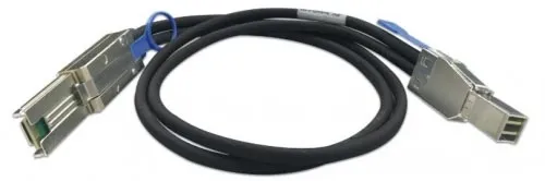 Кабель QNAP CAB-SAS10M-8644-8088 Mini SAS (SFF-8644 to SFF-8088), 1m for REXP-1220U-RP, REXP-1620U-RP,SAS-12G2E. ES1640dc v2, EJ1600