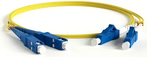 Патч-корд волоконно-оптический Hyperline FC-D2-9-LC/UR-SC/UR-H-3M-LSZH-YL 9/125 (OS2), LC/UPC-SC/UPC, duplex, LSZH, 3 м