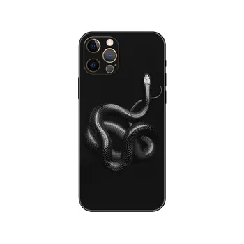 Чехол для телефона «Змея с животными» для iPhone 5 5S 2020se 6 6s 7 8 plus x 10 XR XS 11 12 13 mini pro MAX, черная задняя крышка из ТПУ iphone 5 5S SE 2016