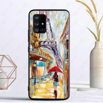 Чехол для телефона «Лондон Париж Эйфелева башня» для Samsung A32 A12 A52 A50 A51 A20S A20E A11 A40 A13 A71 A70 A22 A21S A72 A53 A33 5G Galaxy A01